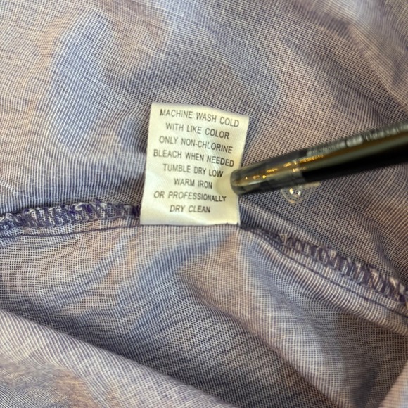 Women's Small Lavender Western Button-Up Shirt Long Sleeve Casual Vintage - Picture 5 of 7